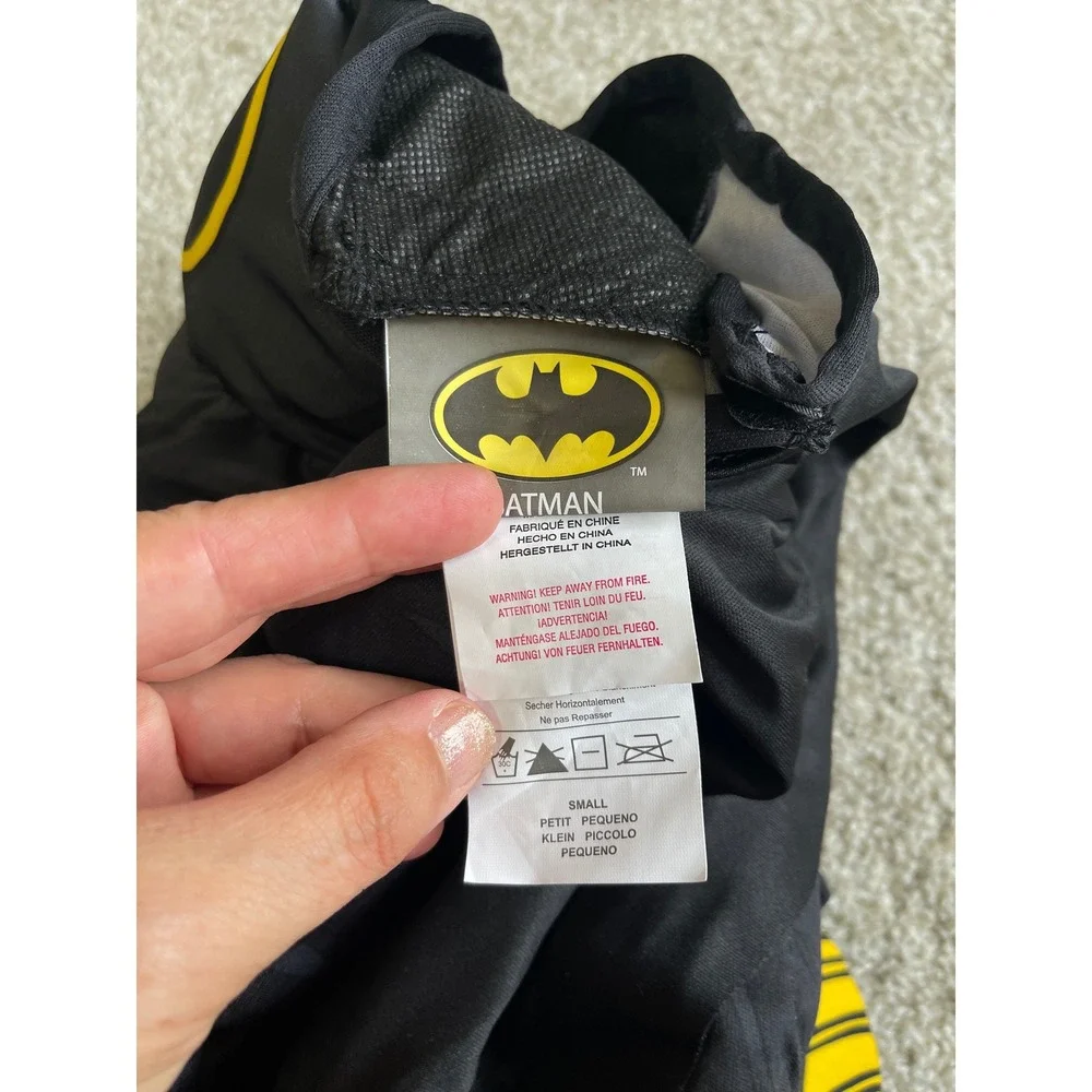 Rubies Batman Muscle Chest Costume Boys Small Black Yellow Superhero DC Comics